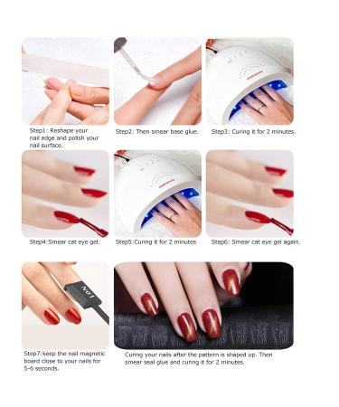 15PCS Cat Eye Gel Polish Magnet Nail Art Tool Set - Flower Design Pens, Strong Magnet Stick for DIY Nail Salon at Home - Buy Online on GoSupps.com