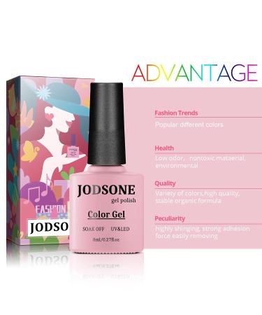 JODSONE Gel Nail Polish Kit with UV Light - 18 Piece Set | 150W Nail Lamp, Base & Top Coat, Glitter, Rhinestone Gems | DIY Manicure Art Gift - Buy Online on GoSupps.com