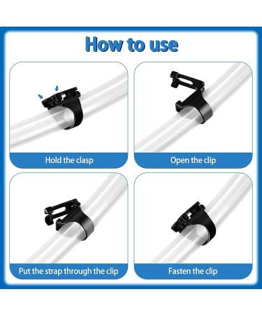 Frienda Silicone Snorkel Clip - Diving Snorkel Holder for Scuba Dive - Black 12 - Buy Online on GoSupps.com