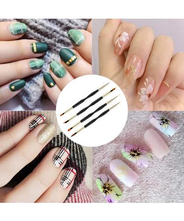4pcs UV Gel Nail Brush Set - Professional Nail Art Brushes for Home | Gel Brush & Nail Accessories - Buy Online on GoSupps.com