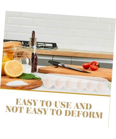 Zerodeko 2pcs Egg Preservation Box Fridge Refrigerator Eggs Egg Holder Dispenser Egg Plate re-usable - Buy Online on GoSupps.com