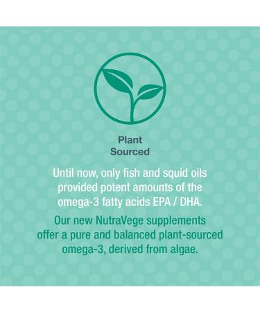 Nature's Way NutraVege Omega-3 Supplement | Vegan, Vegetarian | 500mg, 30 Count - Buy Online on GoSupps.com