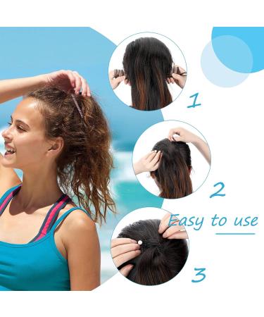 DHWEKU 2 Pieces Non-Slip Hair Clips Vintage Banana Hair Clips Stretchy Hair Accessories 30 Tooth Banana Comb Clips for Thick Wavy Kinky Natural Curly Hair (Black/Pink) - Buy Online on GoSupps.com