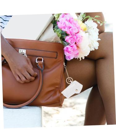 FOYTOKI Lipstick Keychain 2 Lip Gloss Holders PVC Lipstick Case for Easy Access Elegant Look Random Color - Buy Online on GoSupps.com