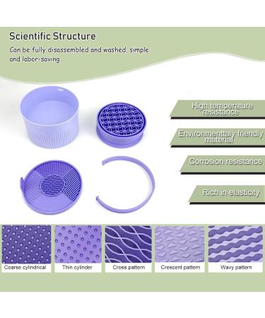 Buy 3 in 1 Silicone Makeup Brush Cleaner Mat & Organizer - Green | Efficient Brush Cleaning & Drying Solution - Buy Online on GoSupps.com