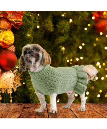Alagirls Winter Classic Turtleneck Dog Sweater | Soft Puppy Clothing | Christmas Holiday Pet Apparel for Dachshunds - Buy Online on GoSupps.com