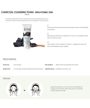 DABO Charcoal Foam Cleansing 150ml - Deep Cleanse & Refresh | Shop Internationally - Buy Online on GoSupps.com