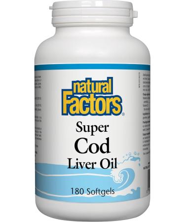 Natural Factors Super Cod Liver Oil - 180 softgels - Buy Online on GoSupps.com