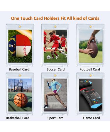 20-Piece Magnetic Card Holder with 10 Display Stands - Ultra Pro One Touch 35PT Acrylic Magnetic Card Holders for Trading Football & Sport Cards - Buy Online on GoSupps.com