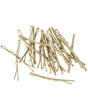 Haarlersliebst Premium Bobby Pins - 24 Beige Hair Clips with Strong Grip 5cm Metal Hairpins for Women & Girls Includes Stylish White Hairdress Box - Buy Online on GoSupps.com