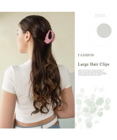 6 Pack Large Hair Claw Clips for Thick Hair - Strong Matte Flower Jaw Clips for Women, Girls, Kids - Non Slip Hair Clamps with Gift Box - 3.25 Inch (Multi-color) - Buy Online on GoSupps.com