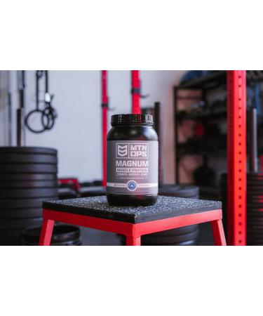 MTN OPS Magnum Strawberry Protein Powder - 23g Whey Isolate & Milk Protein with BCAAs | Zero Sugar Gluten Free | Delicious Strawberries & Cream Flavor | 30 Servings - Buy Online on GoSupps.com