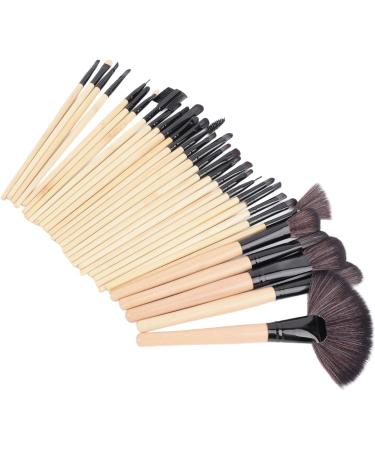 32 Makeup Brushes Set Soft Fiber Bristles Comfortable Grip Easy to Carry Multifunctional for Face Makeup Eyeshadow Blush - Buy Online on GoSupps.com