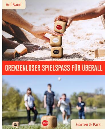 Stakk | Outdoor Litter Game for All Ages | Modern Boccia Boules | Exciting Garden & Beach Fun | Made in Germany - Buy Online on GoSupps.com