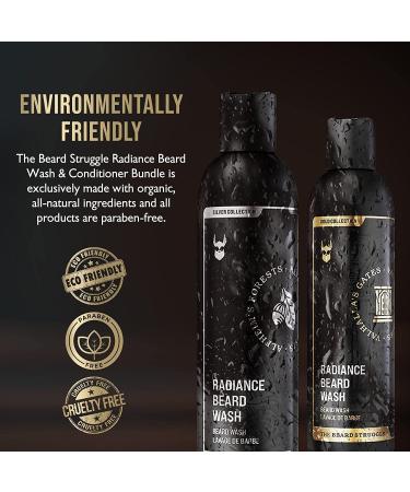 The Beard Struggle Radiance Beard Wash - Platinum Collection Surtr's Fury (240ml) - Viking Beard Wash for Men - Buy Online on GoSupps.com