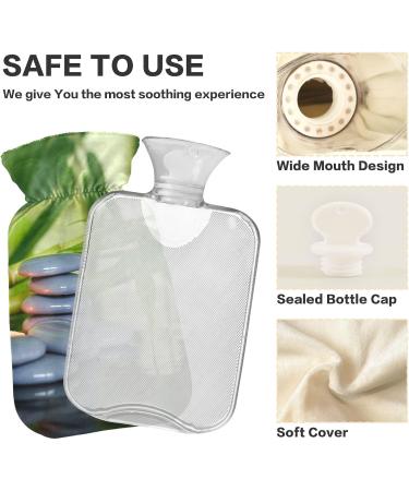 Zen Lifestyle Bamboo Hot Water Bottle - 1L Heat Bags for Pain Relief & Sports Injuries - Buy Online on GoSupps.com