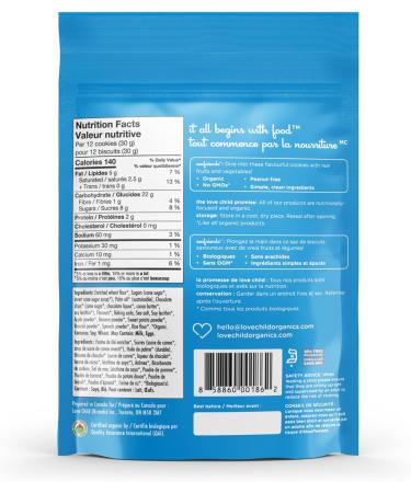 Love Child Organics Sea Friends Chocolate Chip Cookies 140 g - Buy Online on GoSupps.com