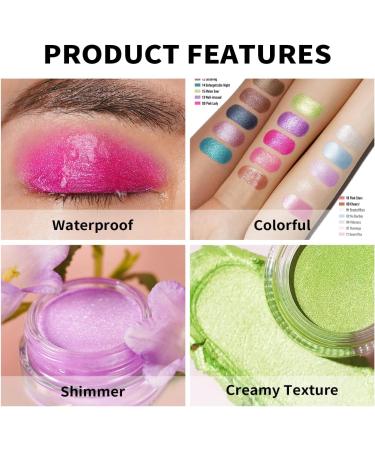Oulac Glitter Eyeshadow Metallic Finish - Waterproof High Impact Pink Eyeshadow | Long-Lasting Christmas Makeup | Vegan Formula 12g (09) Pink Lady - Buy Online on GoSupps.com