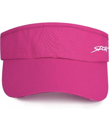 Bltong Sun Sports Visor Hat - UV Protection Breathable Adjustable Baseball Cap for Beach Golf Running Tennis Pink - Buy Online on GoSupps.com