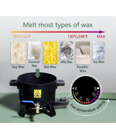 Electric Wax Melter for Candle Making - 6Qt Capacity - Convenient Pouring Spout - Buy Online on GoSupps.com
