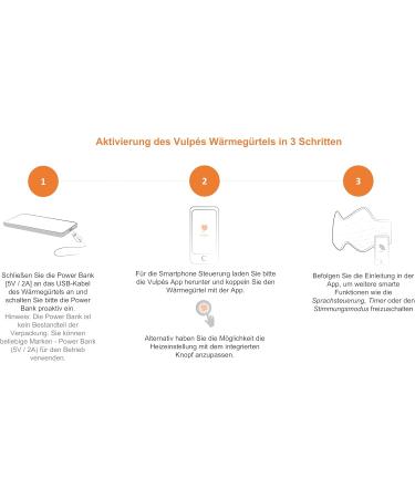 Vulp s Heated Belt for Back & Kidneys | Smartphone Controlled | Bamboo Material | Developed in Germany | 107 cm - Shop Now! - Buy Online on GoSupps.com