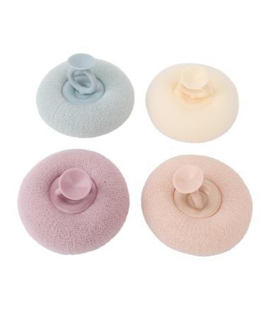 Deep cleaning massage base scrubber network balls for adults shower with suction cup comfortable elastic foam efficiency shower scrubber ergonomic design