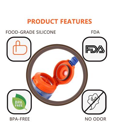 4 Pack Premium Silicone Sealing Gaskets for Gatorade GX Water Bottle - Replacement Seal Compatible with GX Hydration System - 30oz Pods Replacement Part - Buy Online on GoSupps.com