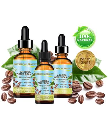 Botanical Beauty ARABICA COFFEE BEAN OIL Brazilian 100% Pure Roasted Premium Quality for Face Skin Hair Lip Nails. Anti - Aging Face Oil 0.33 Fl Oz - 10 ml - Buy Online on GoSupps.com