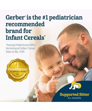 Gerber Baby Cereal 1st Foods DHA & Probiotic 8oz (Pack of 6) - Nutrient-Rich Baby Meal with Essential Probiotics - Buy Online on GoSupps.com