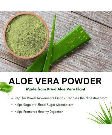 Hebhac Herbs Aloe Vera Powder Organic 227g (8oz) Aloe Vera Powder for Hair & Face | Aloe Barbadensis | AloeVera, Natural Hair & Skincare, Moisturizer, Herbal Cosmetics, Supports Immune System (8 oz) - Buy Online on GoSupps.com