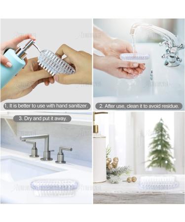AUEAR 4 Pack Double-Sided Plastic Fingernail Cleaning Brush for Men and Women - Buy Online on GoSupps.com