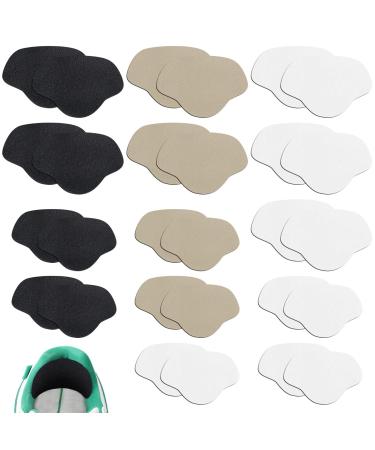 Self Adhesive Shoe Heel Patch 14 Pairs Shoe Sneaker Hole Repair Patches 2 Sizes Shoes Heel Repair Patches Shoe Hole Prevention Patches Suitable for Most Types of Shoes (3 Colors)