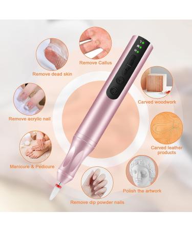 CGBE Rechargeable Cordless Nail Drill - Portable Electric Manicure & Pedicure Tool for Acrylic & Gel Nails - Salon-Quality Nail Drill Kit in Pink - Buy Online on GoSupps.com