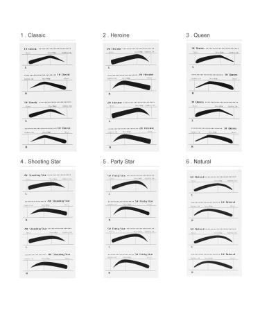 Frcolor 10pcs Eyebrow Stencils - Adhesive Brow Shaping Stickers for DIY Grooming | Makeup Beauty Tools - Buy Online on GoSupps.com
