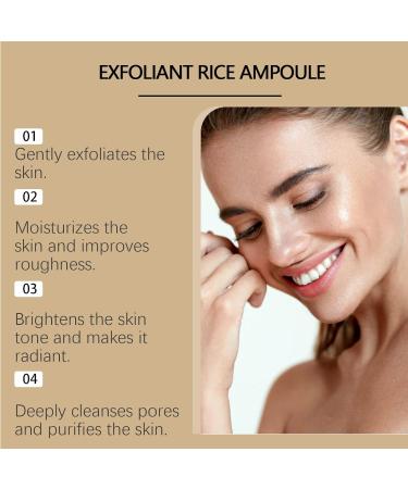 Mnozreo Rice ampoule peeling solution facial serum with travel enzymes 100 ml 1 piece moisturizing and pore reducing for all skin - Buy Online on GoSupps.com