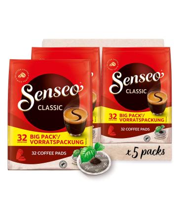 Buy Jacobs Crema Classic Coffee Pads - 180 Senseo Compatible Utz Certified 5 Packs of 36 Beverages - Optimal Flavor & Quality - Buy Online on GoSupps.com