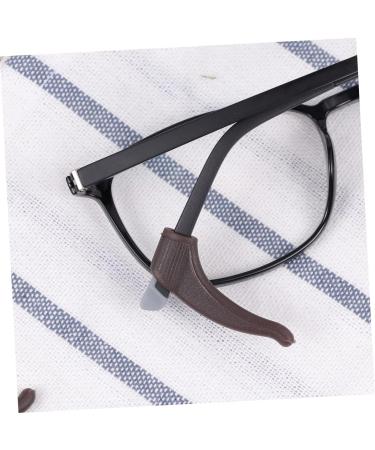 Stobok 5 Pairs Anti-Slip Glasses Holder Pads - Slipproof Sleeves & Bracket Tips for Secure Fit - Brown 3.6x1.6cm - Buy Online on GoSupps.com