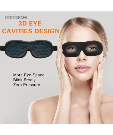 Nanosase 3D Sleep Mask HD Memory Foam Blindfold - Red | Comfortable & Light Eye Mask - Buy Online on GoSupps.com
