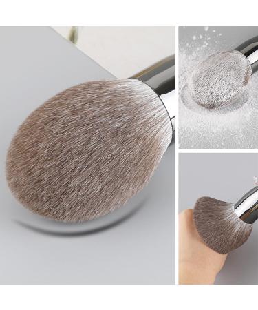 Setting Powder Brush Large Silky Loose Powder Brush High Density Ergonomic Easy to Clean for Cosmetics - Buy Online on GoSupps.com