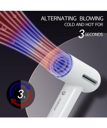Premium 1600W Ionic Hair Dryer - 7 Temps 31 Modes Intelligent Control Self-Cleaning | Low Noise & LCD Display | Ideal for Facial Care - Buy Online on GoSupps.com