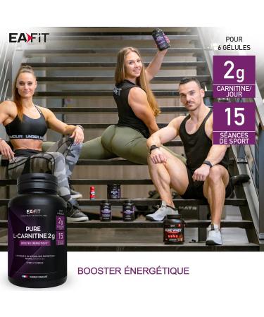 Pure L-Carnitine EAFIT - Energy Booster Improves Performance in Sports and Bodybuilding - L-Carnitine 2000 mg 90 Capsules - For Pre-Workout - Vitamin B6 - Buy Online on GoSupps.com
