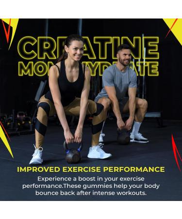 Buy Creatine Monohydrate Gummies for Peak Performance | Boost Strength & Endurance Fast Recovery - Buy Online on GoSupps.com