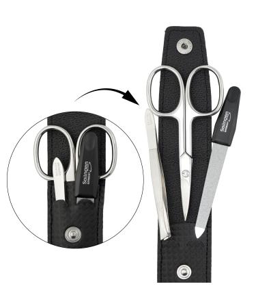 marQus 3-Piece Travel Manicure Set | Solingen Nail Care Set with Nail Scissors & File | Premium Carbon Steel - Buy Online on GoSupps.com
