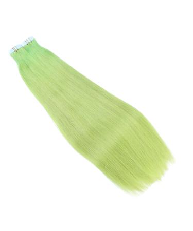 Tape In Hair Extensions - 40cm Green - 30 Bricks - 100% Remy Real Hair with Adhesive Tape | Novon Hair Extensions - Buy Online on GoSupps.com