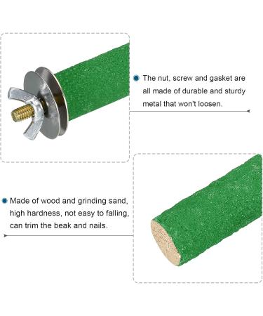 Patikil 0.6x9.8 Vogel Paw Bird Wood Barsch Stand - Ideal Cage Accessory for Small Birds Parrots and Lovebirds - Green - Buy Online on GoSupps.com