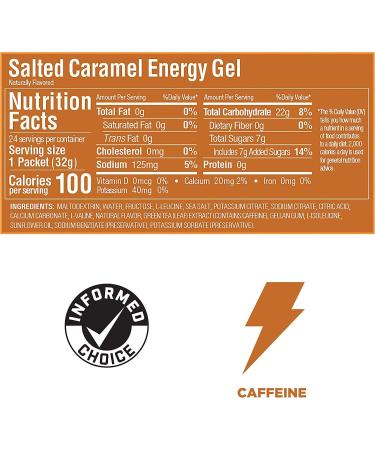 GU Energy Running Gels - 4 Gel Taster Pack - Sports Energy Gels For Running Cycling Triathlon (Salted Caramel) - Buy Online on GoSupps.com