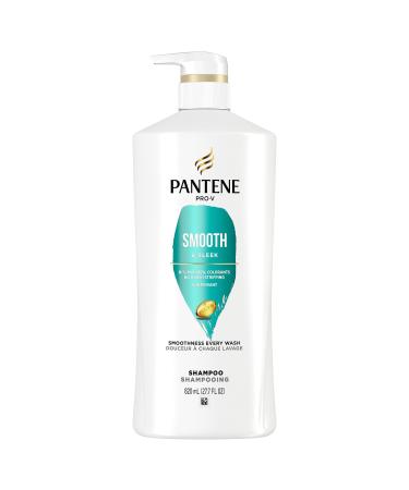 PANTENE PRO-V Smooth & Sleek Shampoo 27.7oz/820mL Unscented 820 ml (Pack of 1)