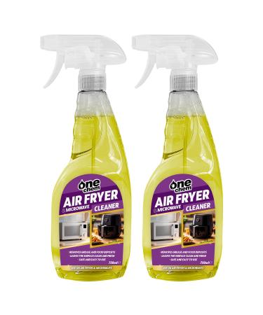 One Chem Air Fryer & Microwave Cleaner 2 x 750 ml Removes Grease and Food Deposits