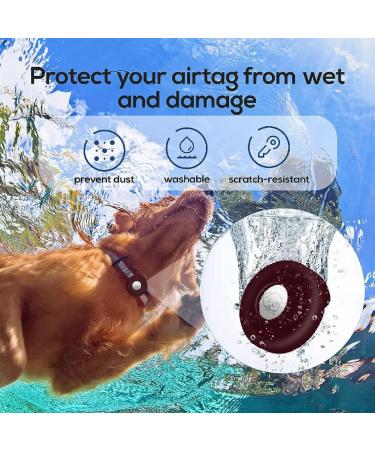 PKQtop Protective Cover for Apple Airtag - Silicone Case for Dog Collars & School Bags - Anti-Lost Locator Accessory in Red - Buy Online on GoSupps.com