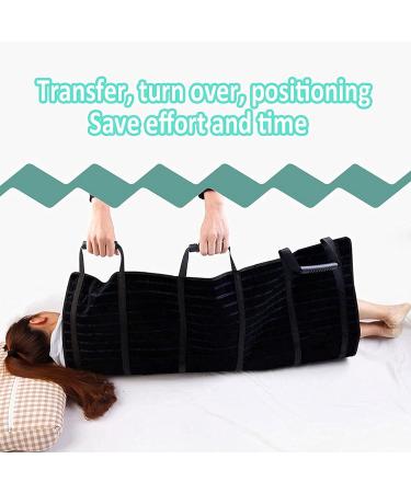 Positioning Bed Pad with Handles Slide Sheet Elderly Medical Lift Equipment Bariatric Handicap Lift Commode Sling Medical Transfer Belt with Four Point Support Full Body Sling blue - Buy Online on GoSupps.com